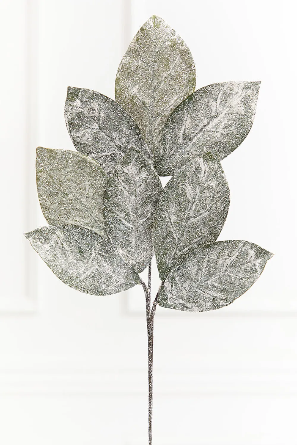 Decorator's Warehouse 32.5" Frosted Magnolia Leaf Spray > White Christmas|Christmas Sprays