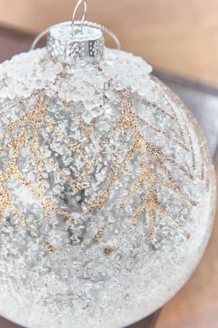 Decorator's Warehouse 5" - 7" Frosted Pine Glass Ornament > Christmas Decor|Christmas Ornaments