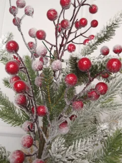 Decorator's Warehouse 19” Frosted Tree with Berries > Tabletop & Accent Trees|Christmas Accents