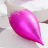 Decorator's Warehouse 7" Fuchsia Frost Drop Ornament > Christmas Decor|Retro Brites