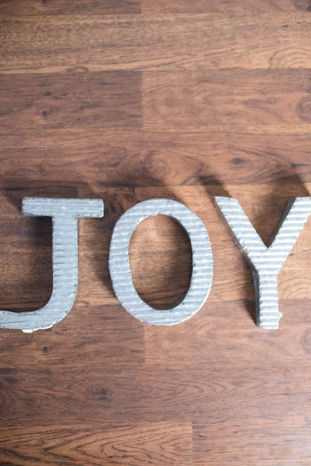 Decorator's Warehouse 8" Galvanized Metal "Joy" Decor > Christmas Sale|Christmas Decor