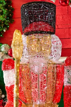 Decorator's Warehouse 8' Giant Nutcracker with Red Jacket > Outdoor Decor|Outdoor Decor