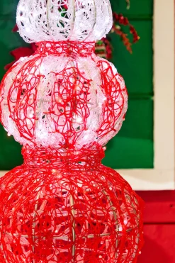 Decorator's Warehouse 6' Giant Red Finial Topiary > Outdoor Decor|Outdoor Decor