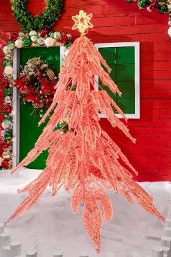 Decorator's Warehouse 7.5' Giant Red Twinkling Tree > Lit Outdoor Trees|Outdoor Decor
