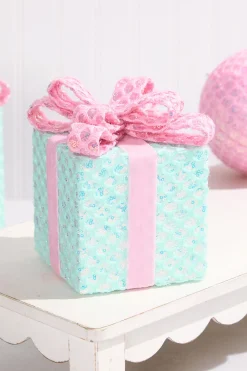 Decorator's Warehouse 7" Gift Box > Santa'S Sweet Shoppe|Christmas Decor