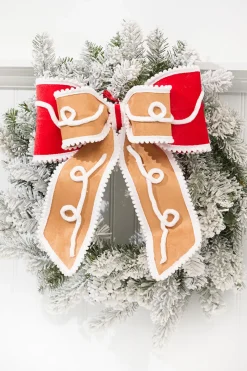 Decorator's Warehouse 12" Gingerbread Bow > Christmas Decor|Christmas Accents