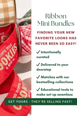 Decorator's Warehouse Gingerbread Ribbon Mini Bundle > Christmas Ribbon|Christmas Decor
