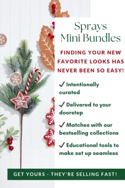 Decorator's Warehouse Gingerbread Sprays Mini Bundle > Tree Toppers|Sprays Mini Bundles