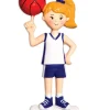 Decorator's Warehouse Girl Basketball Player Personalizable Ornament > Christmas Ornaments|Christmas Decor