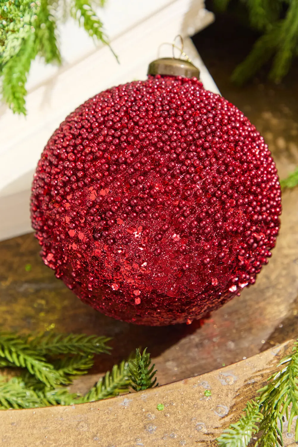 Decorator's Warehouse 4" Glass Ball Ornament - Red > Cardinal|Christmas Decor