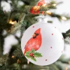 Decorator's Warehouse 4” Glass Cardinal Sentiment Ball Ornament > Christmas Ornaments|Cardinal