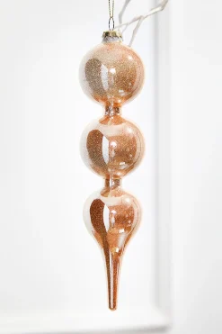 Decorator's Warehouse 10" Glass Champagne Drop Ornament > Sugar & Spice|Christmas Decor