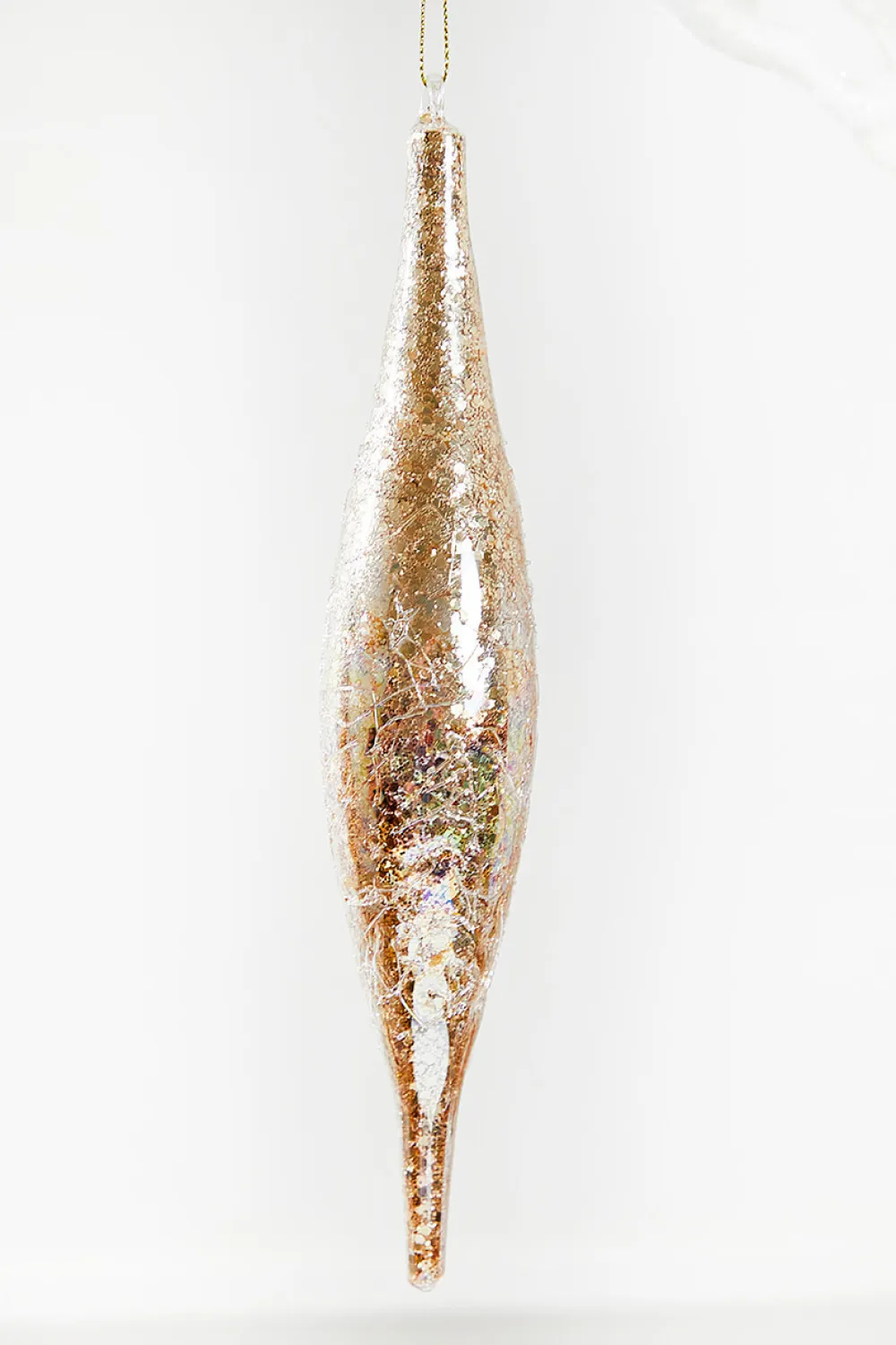 Decorator's Warehouse 9" Glass Drop Ornament > Christmas Ornaments|White Christmas