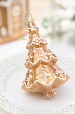 Decorator's Warehouse 5.5" Glass Gingerbread Cookie Tree Ornament > Sugar & Spice|Christmas Decor