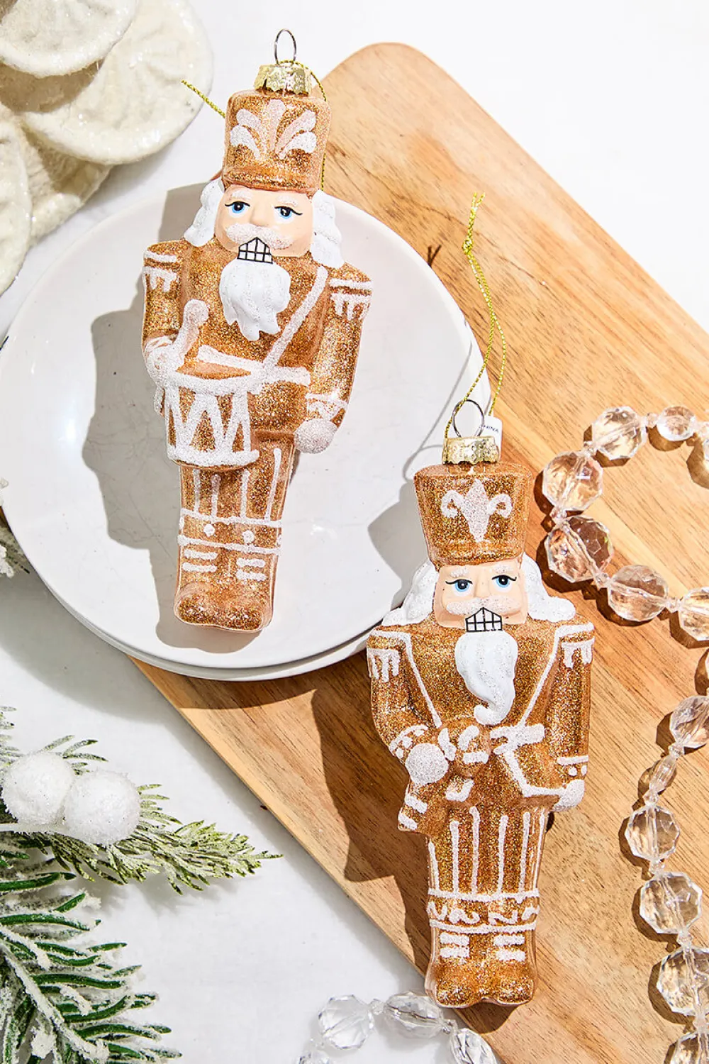 Decorator's Warehouse 6.5" Glass Gingerbread Soldier Ornament > Sugar & Spice|Christmas Decor