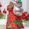 Decorator's Warehouse 8" Glass Holly Days Santa Ornament > Christmas Ornaments|Classic Christmas
