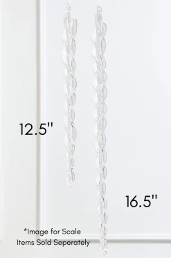 Decorator's Warehouse 16.5" Glass Icicle Ornament > White Christmas|Christmas Decor