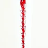 Decorator's Warehouse 6.5" Glass Icicle Ornament > Red & Silver|Christmas Decor