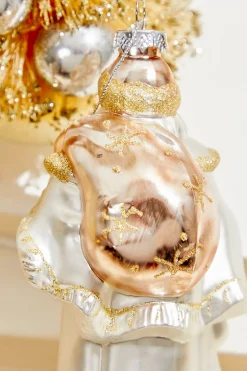 Decorator's Warehouse 8" Glass La Vie Vintage Santa with Child Ornament > Christmas Decor|Natural Elegance