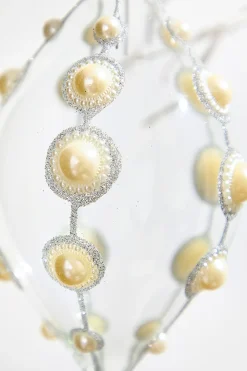 Decorator's Warehouse 4" Glass Pearl Ornament > Christmas Decor|Natural Elegance