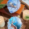 Decorator's Warehouse 5" Glass Pinecone Ornament With Winter Scene > Christmas Ornaments|Winter Woodland