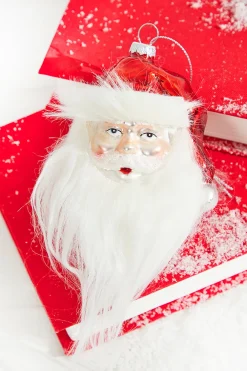 Decorator's Warehouse 6" Glass Santa Clause Ornament > Christmas Decor|Christmas Ornaments