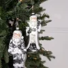 Decorator's Warehouse 6.5" Glass Santa Ornament > Christmas Ornaments|White Christmas