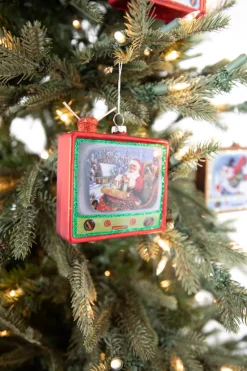 Decorator's Warehouse 4” Glass Vintage Television Ornament > Sale|Christmas Sale