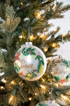Decorator's Warehouse 4” Glass Wreath Ornament > Sale|Christmas Sale