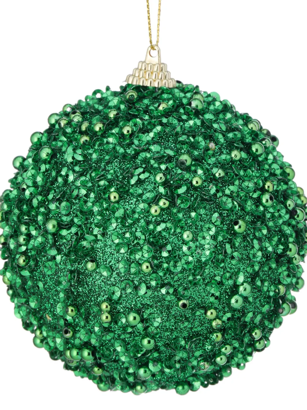 Decorator's Warehouse 3.5" Glitter Ball Ornament - Green > Nutcracker|Christmas Decor