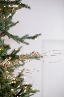 Decorator's Warehouse 30” Glitter Berry Spike/Twig Spray Champagne > Sugar & Spice|Christmas Sprays