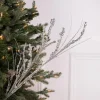 Decorator's Warehouse 33” Glitter Berry Spray > White Christmas|Christmas Sprays
