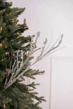 Decorator's Warehouse 33” Glitter Berry Spray > White Christmas|Christmas Sprays