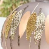 Decorator's Warehouse 5" Glitter Cascade Glass Ball Ornament > Christmas Decor|Christmas Ornaments