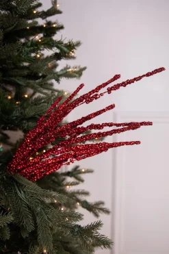 Decorator's Warehouse 33” Glitter Cluster Berry Spray - Red > Nutcracker|Christmas Sprays
