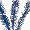 Decorator's Warehouse 35" Glitter Fern Spray - Midnight Blue > Blue Christmas|Nutcracker