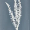 Decorator's Warehouse 35" Glitter Fern Spray - White > White Christmas|Christmas Sprays