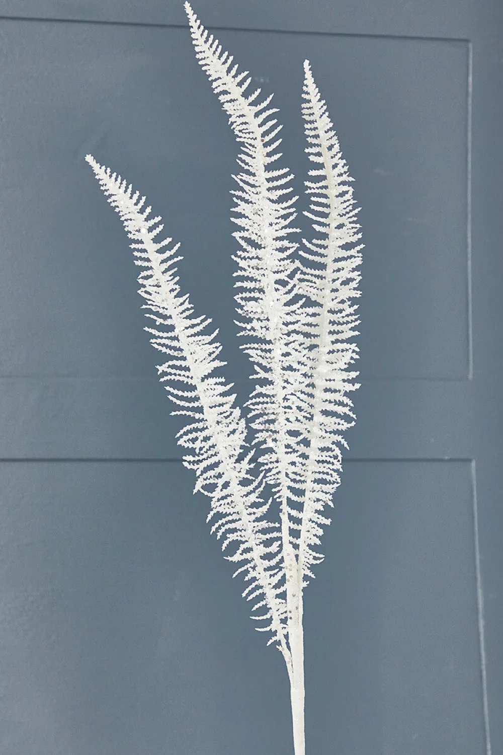 Decorator's Warehouse 35" Glitter Fern Spray - White > White Christmas|Christmas Sprays