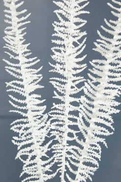 Decorator's Warehouse 35" Glitter Fern Spray - White > White Christmas|Christmas Sprays