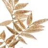 Decorator's Warehouse 31.5" Glitter Leaf Spray - Champagne > Christmas Sprays|Christmas Decor