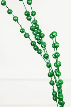 Decorator's Warehouse 33" Glitter Mica Glitter Ball Spray - Green > Nutcracker|Christmas Sprays