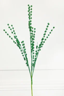 Decorator's Warehouse 33" Glitter Mica Glitter Ball Spray - Green > Nutcracker|Christmas Sprays