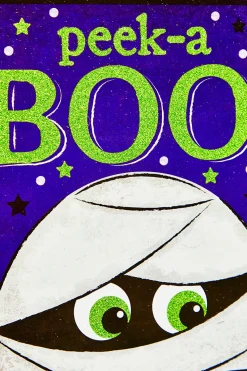 Decorator's Warehouse 10" Glitter Peek-A Boo Mummy Sign > Halloween|Halloween
