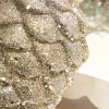 Decorator's Warehouse 9" Glitter Pinecone with Hanger - Champagne > Christmas Decor|Natural Elegance