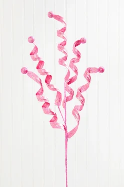 Decorator's Warehouse 30" Glossy Frizzy Curly Ball Spray - Pink > Santa'S Sweet Shoppe|2026 New Additions