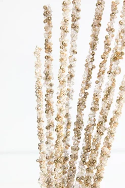 Decorator's Warehouse 34" Gold Bead Spray > Christmas Sprays|Christmas Decor