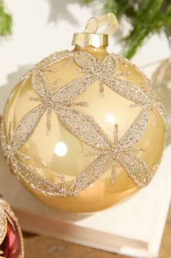 Decorator's Warehouse 4” & Burgundy Ball Glass Ornament > Christmas Decor|Christmas Ornaments