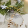 Decorator's Warehouse 4" Golden Etched Laurel Glass Ornament > Christmas Decor|Merry & Bright