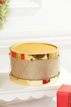 Decorator's Warehouse 8.5" Gold Glitter Drum > Kristin'S Picks|Nutcracker