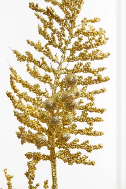 Decorator's Warehouse 36" Gold Glitter Pine Berry Spray > Nutcracker|Classic Christmas